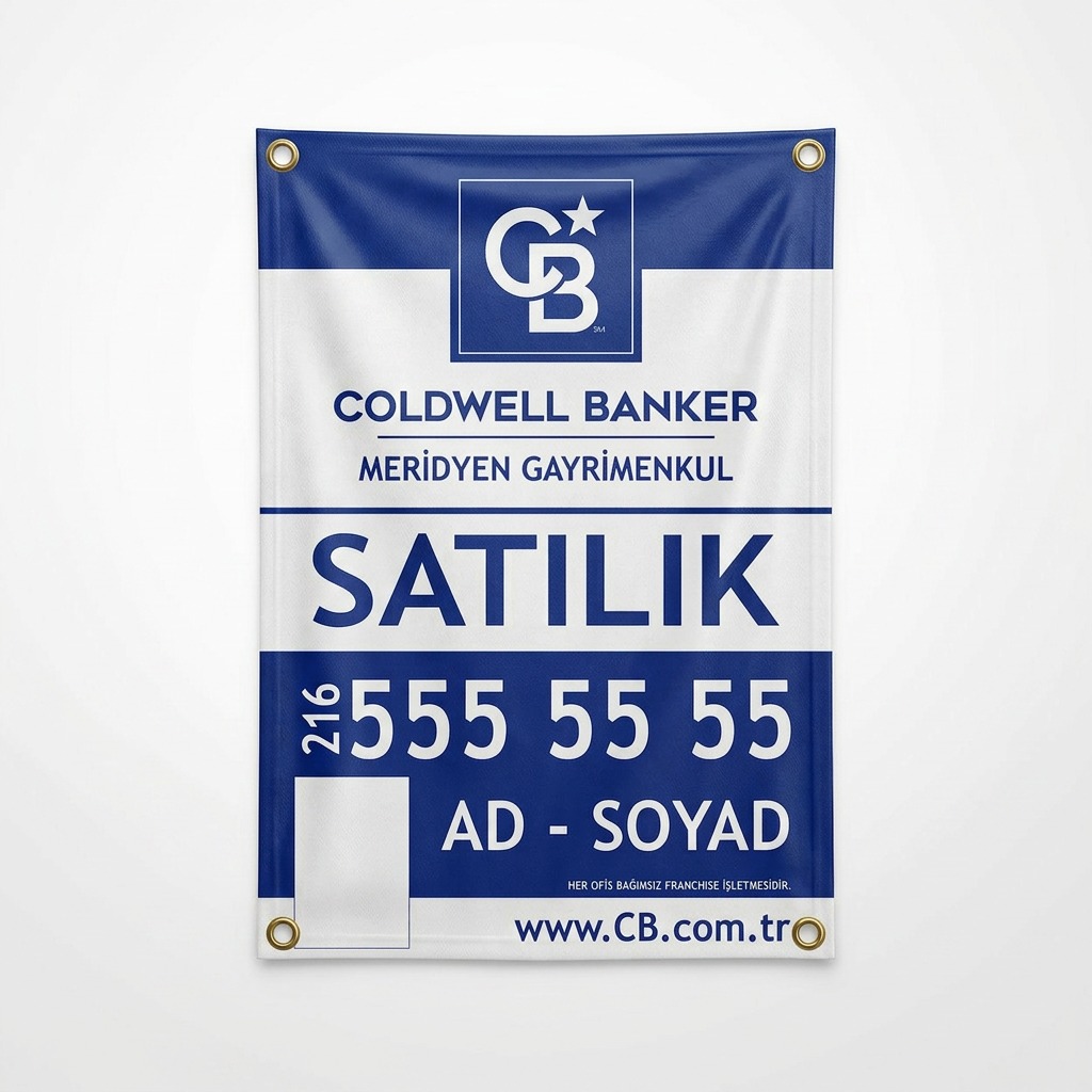 Coldwell Bankers Emlak Afişi – Fotoğraflı Dikey
