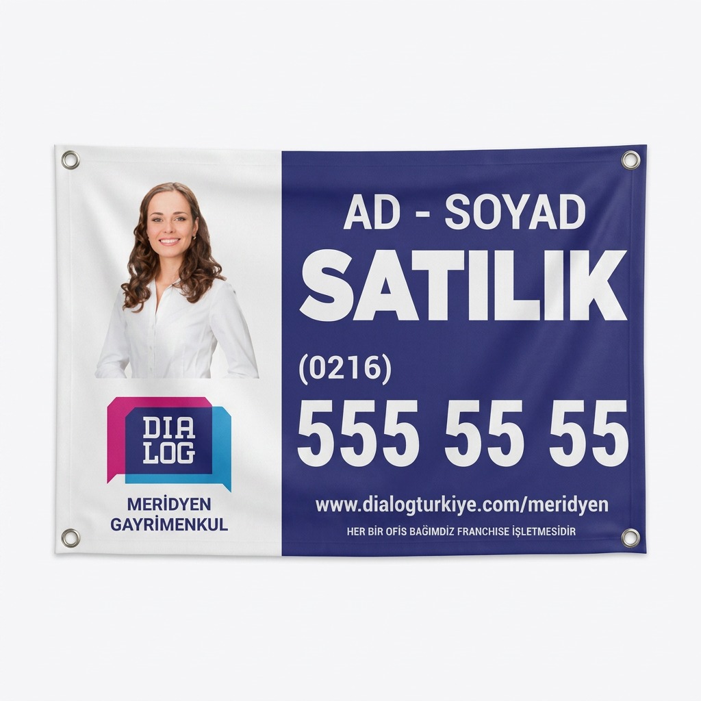 Dialog Emlak Afişi – Fotoğraflı Yatay