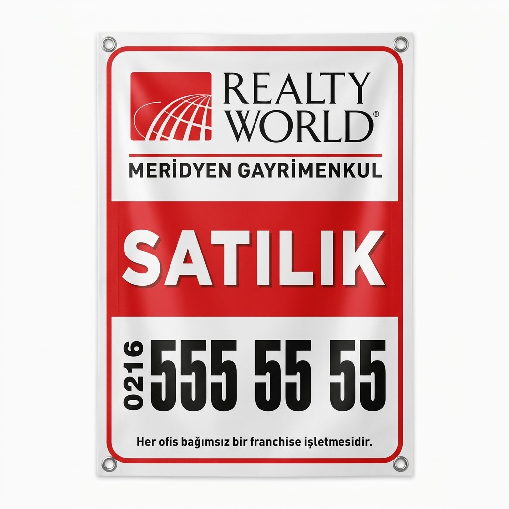 Realty World Emlak Afişi – Dikey